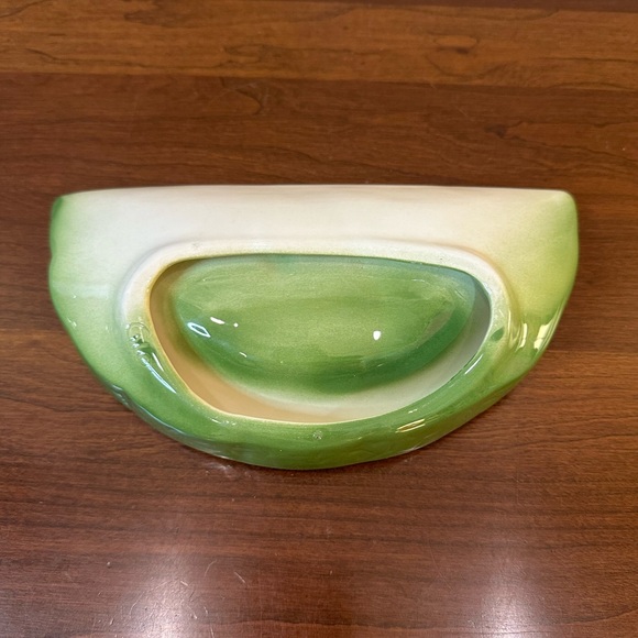 🌟5xHP🌟VTG 1970s-80s Set of 2 Glazed Ceramic Watermelon Slice Plates Hobbyist - Picture 7 of 15